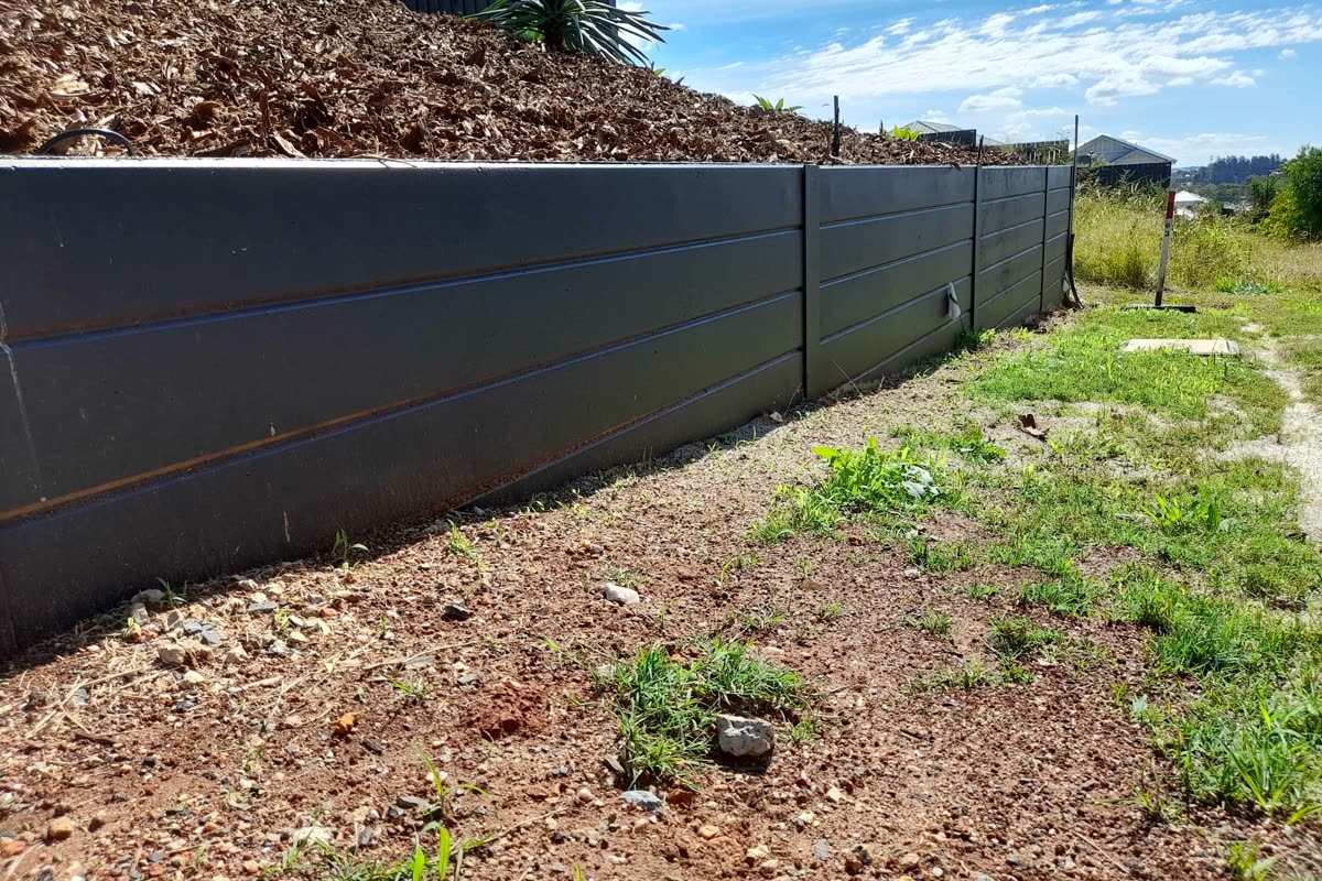 Retaining wall construction