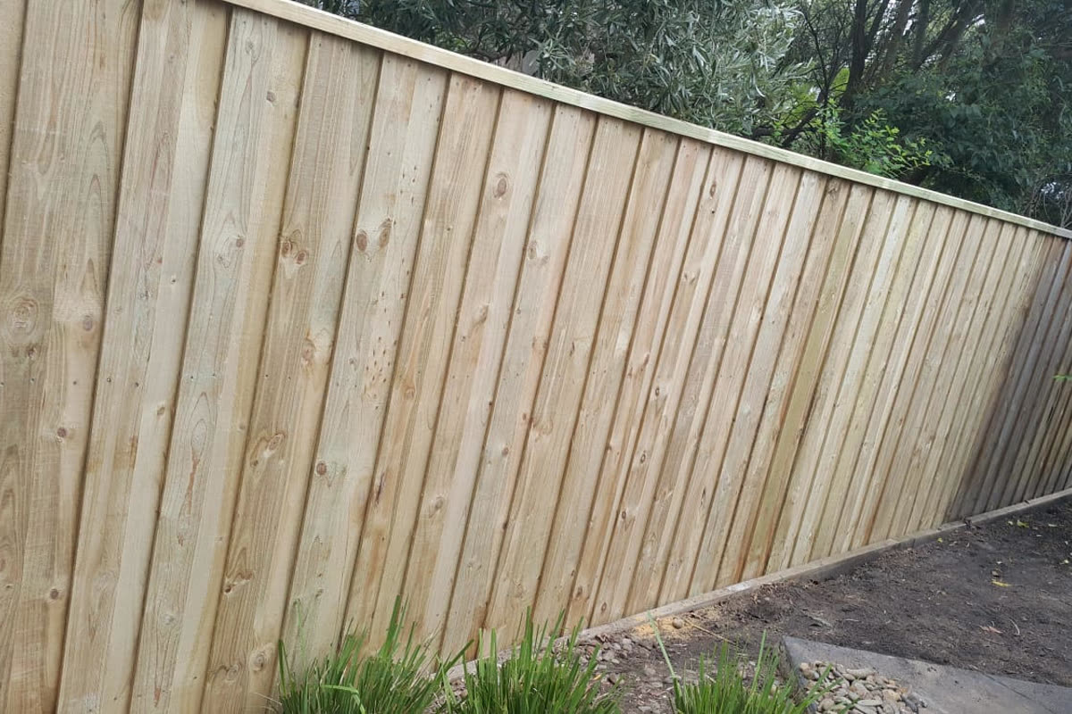 Timber fencing installation